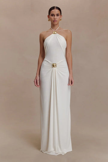 Ivory Goddess Maxi Dress