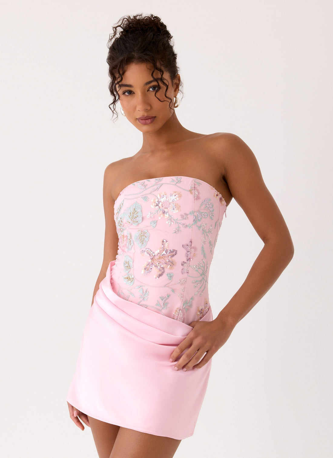 Rosalie Beaded Mini Dress