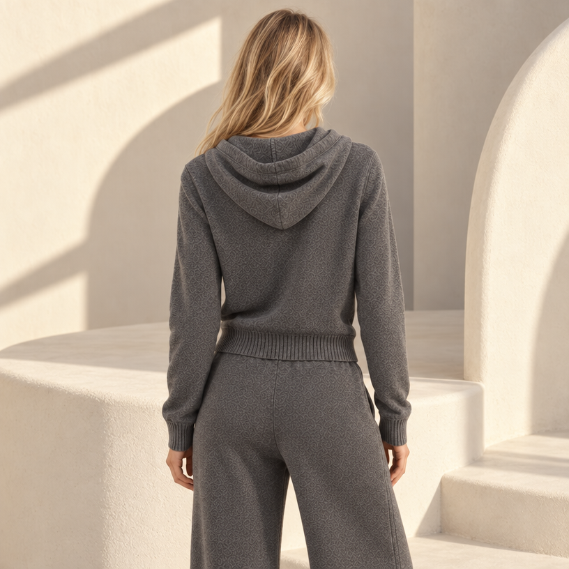 Roan Knit Hoodie Set