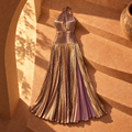 Ariel Maxi Dress — Purple Gold