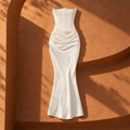 Lara Corset Maxi Dress — WHITE