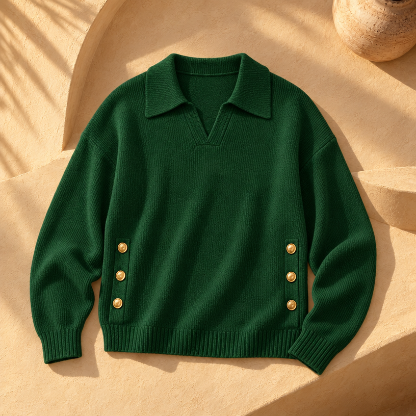Ashley Knit Sweater — Green