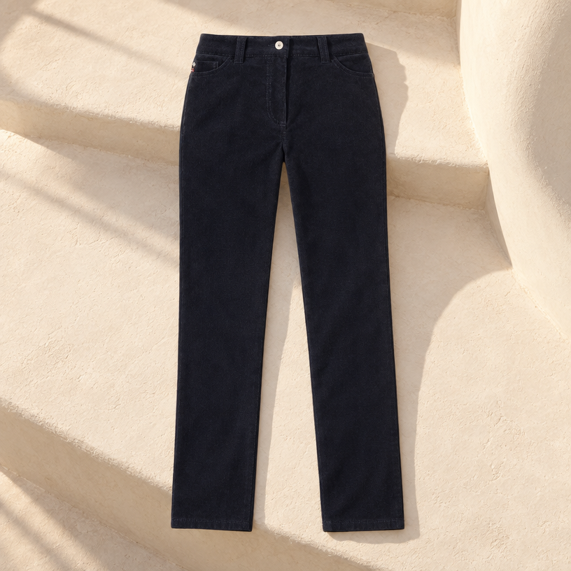 Sarah Corduroy Pants — Blue