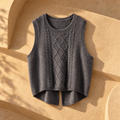 Clarice Sleeveless Vest — Gray