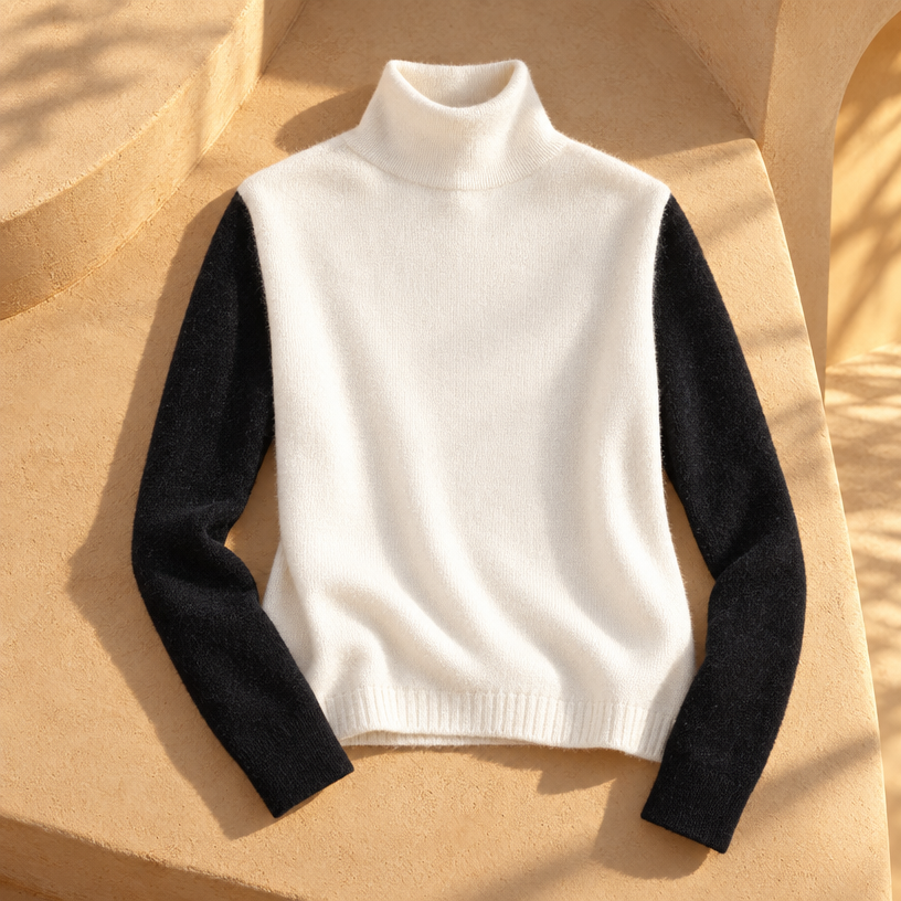 Jady Sleeveless Turtleneck Sweater — creamy-white