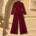 Caitlyn Suit — Dark red
