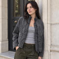 Maisy Quilted Jacket — Dark Grey