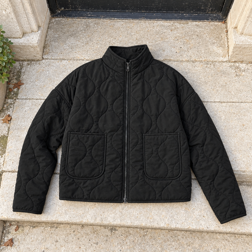 Maisy Quilted Jacket — black