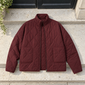 Maisy Quilted Jacket — Burgundy