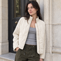 Maisy Quilted Jacket — Beige