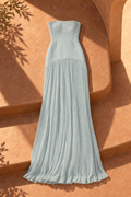 Solène Maxi Dress — Light Blue