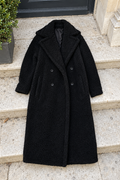 Anne Teddy Coat — Black