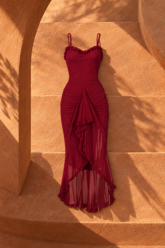 Angelika Maxi Dress — Pink