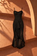 Angelika Maxi Dress — Black
