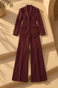 Hannah Suit — Burgundy