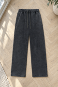 Snow Baggy Sweatpants — Black