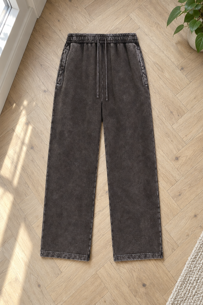 Snow Baggy Sweatpants — Dark Gray
