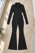 Jaden Flared Set — Black