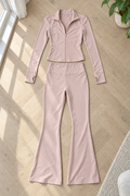 Jaden Flared Set — Pink