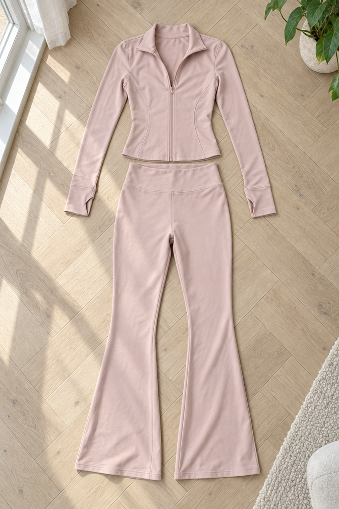 Jaden Flared Set — Pink
