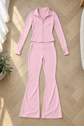 Jaden Flared Set — Light Pink