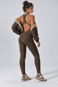 Lexy Pilates Jumpsuit — Dark brown