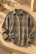 Camilla Check Sweater — Brown