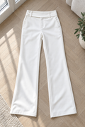 Jade Low Waist Pantalon — White
