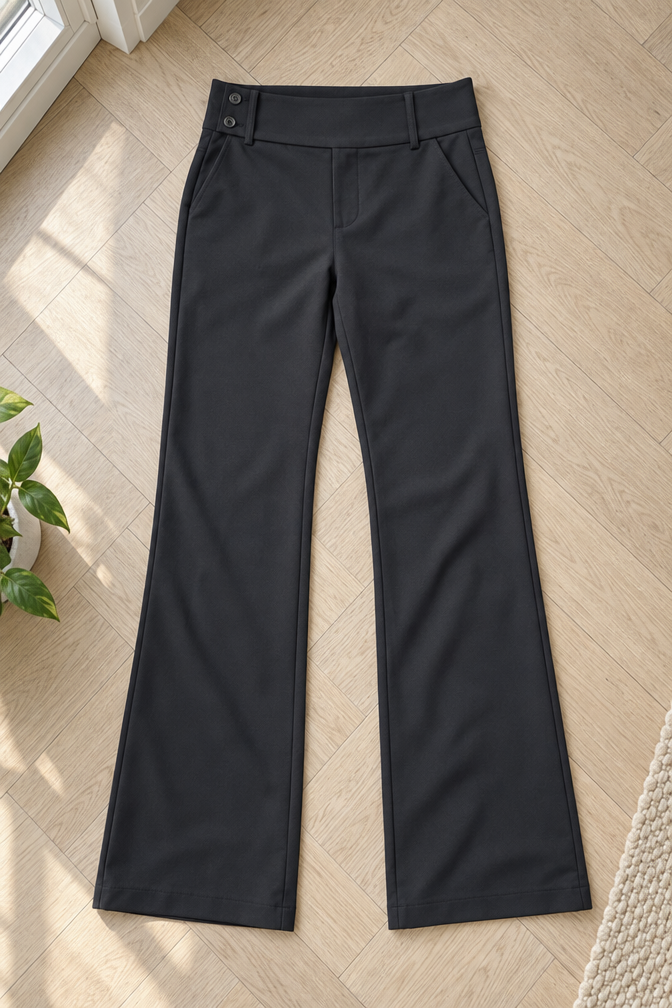 Jade Low Waist Pantalon — Grey