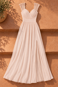 Ayra Maxi Dress — Beige