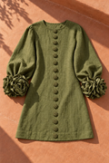 Shayla Mini Dress — Olive