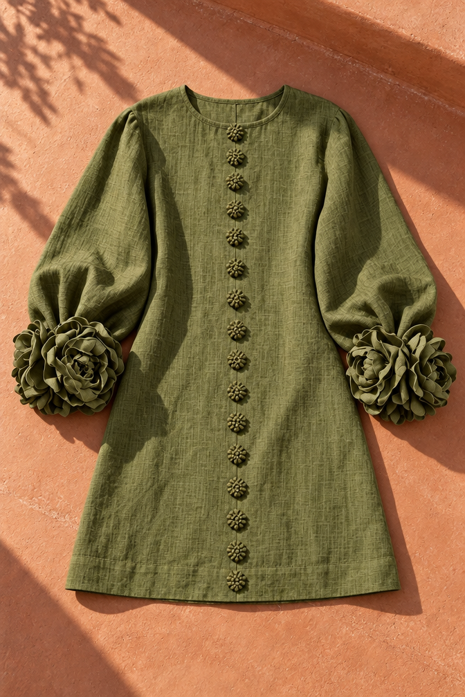 Shayla Mini Dress — Olive