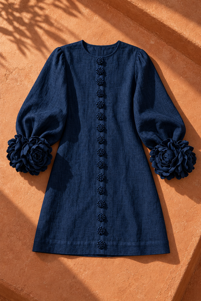 Shayla Mini Dress — Navy