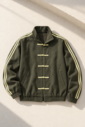 Aurora Track Jacket — Olive green