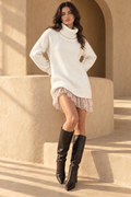 Beatrice Lace Mini Dress — White