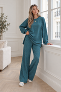 Callista Striped Set — Peacock Green