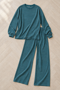 Callista Striped Set — Peacock Green