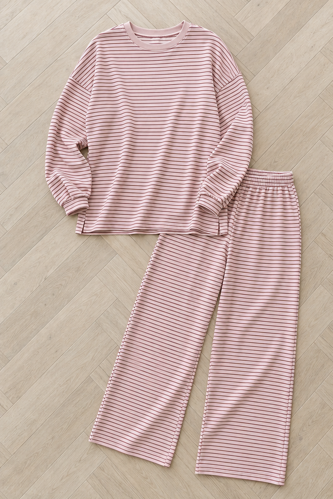 Callista Striped Set — Pink