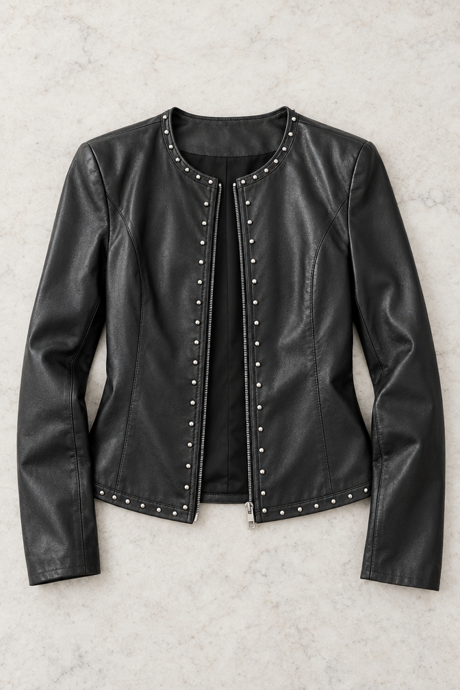 Cosima Leather Jacket — Black