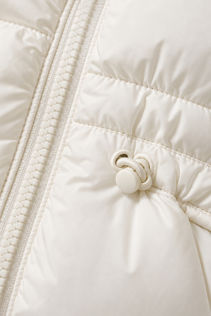 Dahlia Puffer Jacket — White