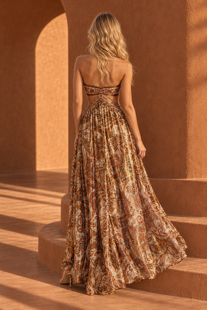 Daria Chiffon Maxi Dress