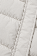 Donatella Long Puffer Coat — Cream