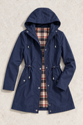 Elena Raincoat — Navy Blue