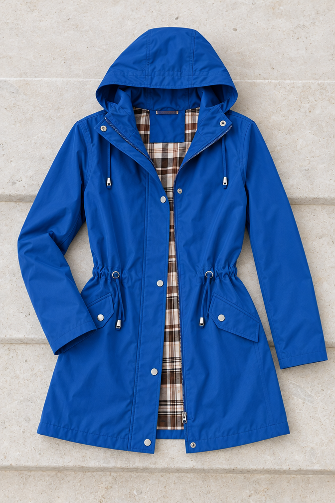 Elena Raincoat — Blue
