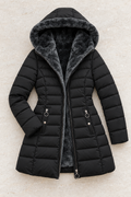 Elena Puffer Coat — Black