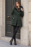 Elena Puffer Coat — Green