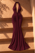 Fabienne Maxi Dress — Burgundy