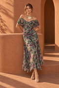 Farah Chiffon Maxi Dress — Bouquet
