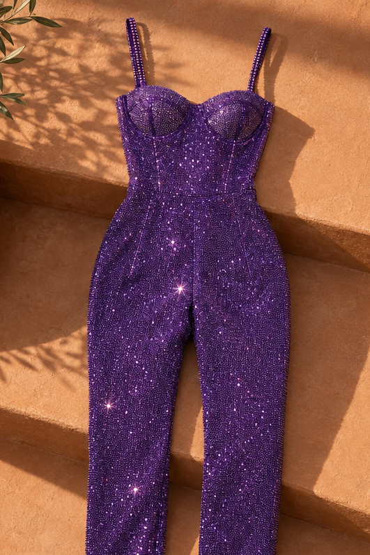 Florence Jumpsuit — Purple
