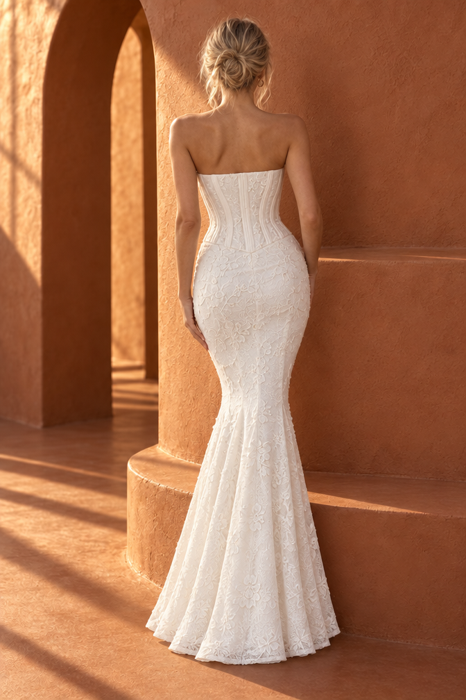 Freya Two-Piece Corset Maxi Dress
